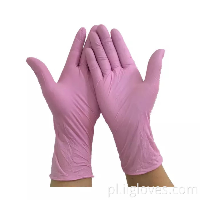 Hurtowe wysokiej jakości laboratoryjne tatuaż kolorowe rękawiczki nitrylowe